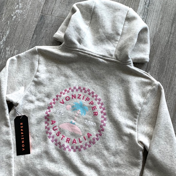 🔥🔥VON ZIPPER - CHECKERED PALMS HOODIE🔥🔥 - Picture 4 of 6